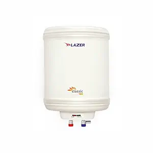 Lazer Classic Neo 10 liter 304L Stainless Steel 4 Star Storage Water Heater Geyser With Installation Kit (Ivory)