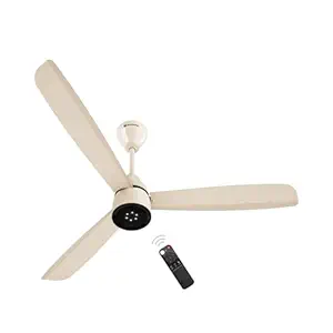 atomberg Renesa Enzel 1200mm BLDC Ceiling Fan with Remote Control | BEE 5 star Rated Energy Efficient Ceiling Fan | High Air Delivery with LED Indicators| 3 Year Warranty (Seasand Ivory)