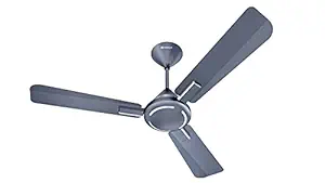 Havells 1200mm Ambrose ES Ceiling Fan|Premium Finish, Decorative Fan, Elegant Look, High Air Delivery, Energy Saving, 100% Pure Copper Motor|2 Year Warranty by Brand|(Pack of 1, Nickel Saphire) 1 Star