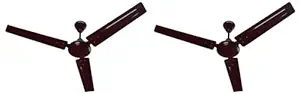 Crompton SUREBREEZE SEA SAPPHIRA 1200 mm (48 inch) Ceiling Fan (Lustre Brown) Star rated energy efficient fans (Pack of 2)