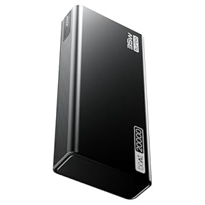 boAt Newly Launched PB435 Turbo 35W Power Bank with 20000mAh Battery, 35W 2-Way Super Fast Charging | 12-Layer Smart IC Protection | Triple Output & Dual Input in Sleek Aluminium Casing(Onyx Black)