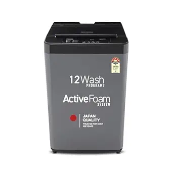 Panasonic 7 Kg 5 Star Fully-Automatic Top Load Washing Machine (2025 Model, NA-F70LF4CRB, Charcoal Inox Grey, 12 Wash Program, Active Foam Wash Technology, Antibacterial Water Inlet)