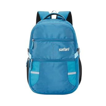 Safari Omega Pro 35L Laptop Backpack with Raincover, 3 compartments, bottle holder, organizer, school bag for boys and girls, college bag for women and men, office bag, travel bag