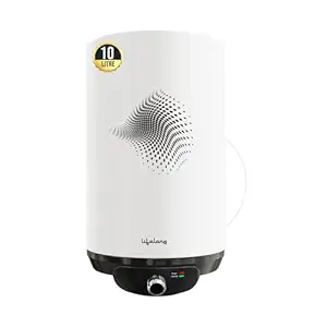 Lifelong Water Heater for Home - Water Geyser 10 ltr with 5 Star BEE Rating - 2000W Electric Geyser for Bathroom with Glass Lined Tank - Wall Mount Hot Water 10 Litre Storage Geyser (LLSWH110)