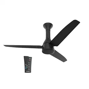 Crompton Energion Roverr 1200mm BLDC Ceiling Fan with Remote Control | ActivBLDC Technology | BEE 5 Star Energy Rating | Seamless Aesthetics | 5 Year Manufacturer Warranty | Matte Black
