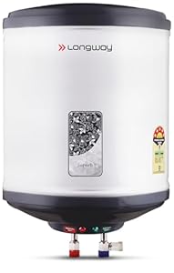 Longway Superb 10 Ltr 5 Star Rated Automatic Instant Water Heater for Home, Water Geyser, Water Heater, Electric Geyser with Multiple Safety System & Anti-Rust Coating (Gray, 10 Ltr)