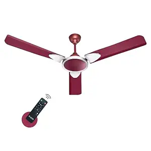 Candes Eco Zest Bldc Ceiling Fan 1200Mm / 48 Inch | Bee 5 stars Rated, Upto 65% Energy Saving, High Air Delivery & High Speed Ceiling Fans For Home With Remote | 2+1 Years Warranty | Maroon