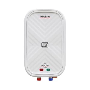 INALSA Addis PO 323 | 3 Liter Instant Water Heater|Non Toxic & Long Lasting SS 304 Inner Tank|Faster Heating With Heavy Copper Heating Element|Longer Heat Retention With Glass Wool Insulation