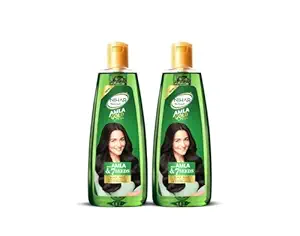 Nihar Naturals Amla Gold Hair Oil, Amla & 7 Seeds Oil | Black, Thick & Strong Hair| 560 ml