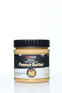 Upsnac Silky White Choco Peanut Butter Creamy 300g | High Protein | Tasty & Healthy Nut Butter Spread | No Refined Sugar | Zero Trans Fat | Cholesterol Free & Gluten Free