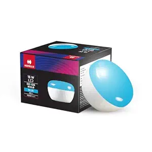 HAVELLS DEKOR 15W Decorative bulb with unique design to conceal/Hide the holder | B22| (BLUE)