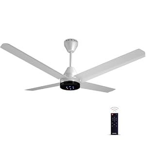 Colorbot Stella Quad1200 mm BEE 5 Star Rated BLDC Ceiling Fans with Remote | 4 Blade | Designer Fans | High Speed | Power Saver | 100% Copper Winding | Noiseless | 2+2 Year Warranty (Arctic white)