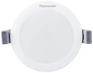 Panasonic 5 Watt LED Downlight, Round Downlight for Ceilign, Warm White Light with in-Built Driver on Board & 2 Years Warranty