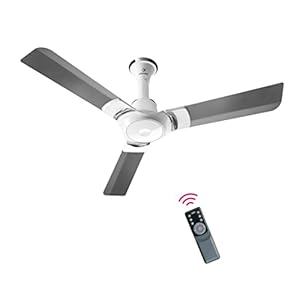 OTTOMATE Sense Connect 5 Star Rated Smart BLDC with Remote 3 Blade 1200 MM High Speed Ceiling fan (Mystic Grey, Pack of 1)