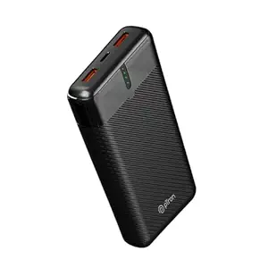 pTron Dynamo Surge 20000mAh 22.5W Fast Charging Power Bank, Supports VOOC/Wrap/Dash USB Charging, 20W PD Fast Charging, 3 Outputs, 1 Input & Multiple Layers of Protection (Black)