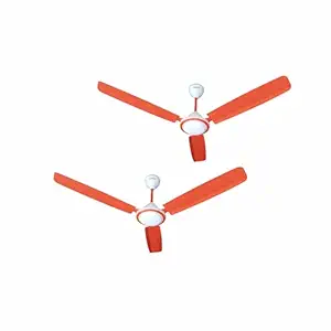 ACTIVA 1200mm High Speed 390 RPM Super Anti Dust Coating Ceiling Fan (Orange) Comes with 2 Year Warranty Pack of 2