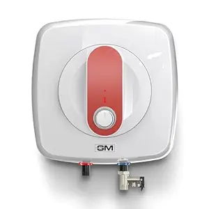 GM Nue+ 10L Water Heater, High-Efficiency Water Geyser - Quick Hot Water, Energy-Saving, Rustproof Body, and Safety Features - Coral