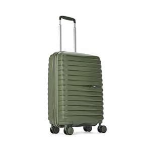Skybags Float Max Cabin Trolley Bag - Small, 55cms | Premium Hard-Sided Luggage for Travel with Smooth 8 Wheels & Flushed TSA Lock - Green