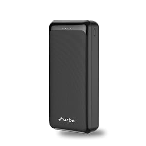URBN Power Bank 20000mAh Fast Charging | 22.5W Super Fast Power Delivery (PD) Portable Charger | Triple Output | USB Type C Input & Output | Pass Through Charging | (Black)