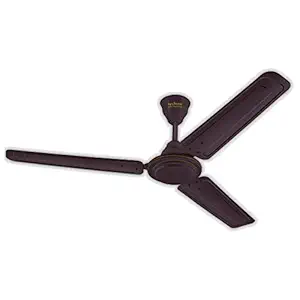 Hindware Smart Appliances Recio Brown 1200Mm Star Rated Ceiling Fan For Home With 425 Rpm Energy Efficient Silent Air Delivery Fan 51 Watt Copper Motor And Aerodynamic Blades - 1 Star