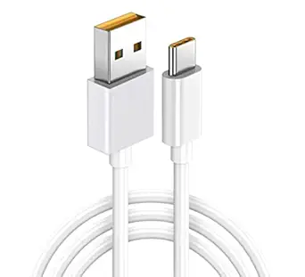 Sounce Realme 65W Super Vooc Charge, Data Sync Fast Charging Type-C Cable Compatible for Realme XT, Realme XT 730G, Realme X2, Realme C12, Realme 6 Pro, Realme Narzo 20A, Realme 7, Realme 7 Pro