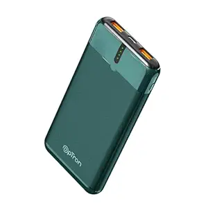 pTron Newly Launched Dynamo Nergy 10000mAh 22.5W Fast Charging Power Bank, Supports VOOC/Wrap/Dash USB Charging, 20W PD Fast Charging, 3 Outputs, Input & Multiple Layers of Protection (Green)