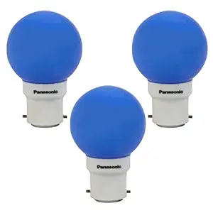 Panasonic B22 LED Blue Night Light Bulb (0.5 W, 92853BU-pk3) - Pack of 3