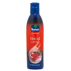 Parachute Advansed Ayurvedic Hot Oil,Warming Coconut Hair Oil,Frizz Free Hair, 90 ml