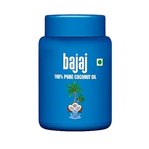 Bajaj 100% Pure Coconut Oil 600ml Wide Mouth Jar