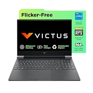 HP Victus, 12th Gen Intel Core i5-12450H, NVIDIA RTX 2050, 16GB DDR4, 512GB SSD (Win11, Office21, Blue, 2.3kg) 144Hz, 9MS, IPS, 15.6-inch(39.6cm) Gaming Laptop, Enhanced Cooling, fa1227TX/fa1314TX
