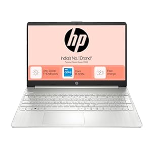 HP 15s, 12th Gen Intel Core i5-1235U, 8GB DDR4, 512GB SSD, (Win 11, Office 21, Silver, 1.69kg), Anti-Glare, 15.6-inch(39.6cm) FHD Laptop, Intel UHD Graphics, HD Camera, Backlit Keyboard fy5008TU