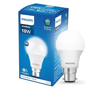 PHILIPS Ace Saver 10W B22 LED Bulb,900lm, Cool Day Light, Pack of 1