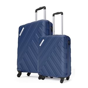 Safari Ray 55 Cms & 67 Cms Trolley Bag Hard Case Polycarbonate 4 Wheels 360 Degree Wheeling System Luggage, Travel Bag, Suitcase for Travel, Trolley Bags for Travel, Midnight Blue