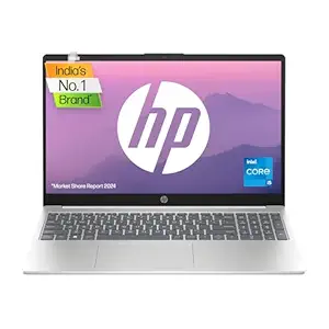 HP 15, 13th Gen Intel Core i5-1334U, 16GB DDR4, 512GB SSD, (Win 11, Office 21, Silver, 1.59kg), Anti-glare, 15.6-inch(39.6cm) FHD Laptop, Intel Iris Xe Graphics, 1080p FHD camera, Backlit KB, fd0316TU