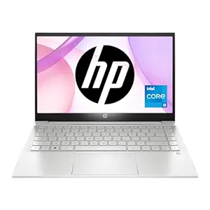 HP Pavilion, 12th Gen Intel Core i5-1235U, 16GB DDR4, 512GB SSD, 14-inch(35.6cm), IPS, FHD Laptop, Intel Iris Xe Graphics, Backlit KB, 720p HD camera (Win 11, Office 21, Silver, 1.41kg) dv2014TU