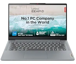 Lenovo IdeaPad Slim 3 12th Gen Intel Core i5-12450H (16GB RAM/512GB SSD/FHD/14 (35.5cm)/Windows 11/Office Home 2024/Alexa Built-in/3 mon. Game Pass/Grey/1.37Kg), 83EQ0072IN Laptop