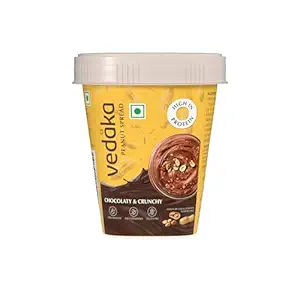 Amazon Brand – Vedaka Chocolate Crunchy Peanut Butter | 500 g | 25% Protein | Healthy Nut Butter Spread | Zero Cholesterol & Zero Trans Fat | Fibre-Rich | No Palm Oil
