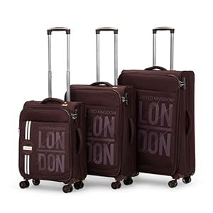 V Lite - Moscow Combo Set of 3 (Small + Medium + Large) Softside Trolley Bag, Cabin 20