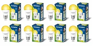 Crompton Dyna Ray 9W Round B22 LED Warm White Pack of 8