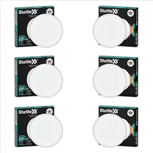 Sturlite Lexxo 15W Round LED Surface Light| 6500k Cool White Color Temperature| 1500 Lumens with CRI Tech for Accurate Color Representation - (Pack of 6)