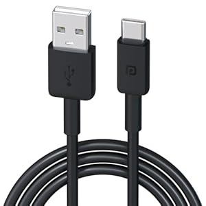Portronics Konnect Link Type C 3A Fast Charging Cable for Smartphones, Tablets & other Type C devices with 480Mbps Data Sync(Black)
