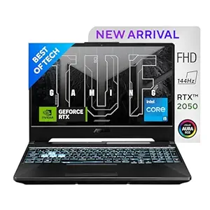 ASUS TUF F17 Gaming Laptop, Intel Core i5-11400H 11Th Gen, 17.3-Inch (43.94 Cm) 144Hz, (8GB RAM/512GB SSD/4GB NVIDIA Geforce RTX 2050/Windows 11/ RGB Backlit KB/Black/2.30 Kg), FX706HF-HX018W