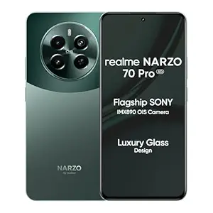 realme NARZO 70 Pro 5G (Glass Green, 8GB RAM,128GB Storage) Dimensity 7050 5G Chipset | Horizon Glass Design | Segment 1st Flagship Sony IMX890 OIS Camera