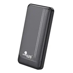 Kratos PowerBank 10000 mAh 22.5W Fast Charging, 3 Output - 2 USB & 1 Type C Output,Power Delivery, BIS Certified, Made in India, Power Bank Compatible for Smartphons, Tablets and Other Gadgets