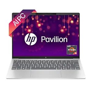 HP Pavilion Aero AI Laptop, AMD Ryzen 5 8640U, 10-12 Tops, 16GB LPDDR5x, 512GB SSD, 13.3-inch (33.8cm), Ultra-Light, WUXGA, AMD Radeon Graphics, 5MP Camera (Win 11, Office 21, Silver, <1kg) bg0016AU