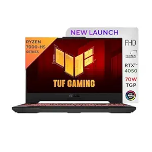 ASUS TUF Gaming A15, AMD Ryzen 7 7435HS, 15.6-inch FHD 144Hz, Gaming Laptop (16GB/512GB SSD/NVIDIA GeForce RTX 4050/Windows 11/90WHr/Mecha Gray/2.2 Kg), FA507NUR-LP082W
