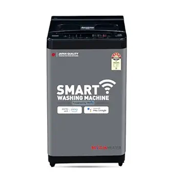 Panasonic 8 Kg Wifi Fully-Automatic Top Loading Smart Washing Machine (NA-F80CH3CRB, Charcoal Inox Grey, Drynamic Spin)