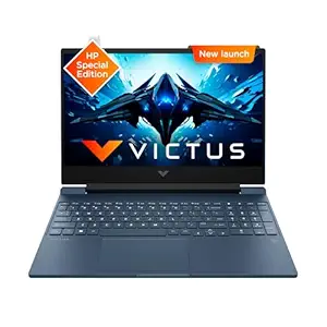 HP Victus, 12th Gen Intel Core i7-12650H,NVIDIA RTX 3050, 16GB DDR4, 512GB SSD (Win11, Office21, Blue,2.3kg) 144Hz, 9MS, IPS, 15.6-inch(39.6cm), Flicker-Free Gaming Laptop, Enhanced Cooling, fa1382TX