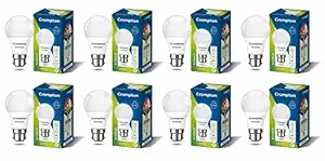 Crompton Dyna Ray 5W Round B22 LED Cool Day Light Pack of 8