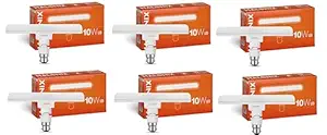 Halonix 10 Watts B22d Led bulb Mini tube Light |Color- Cool White | Base-B22 | Pack of 6|